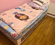 bed frame and mattress