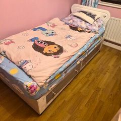 bed frame and mattress