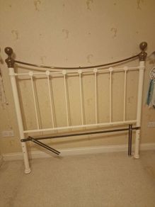 Metal headboard for king-size bed