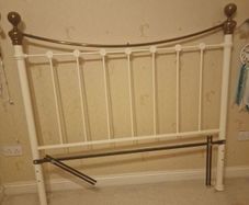 Metal headboard for king-size bed
