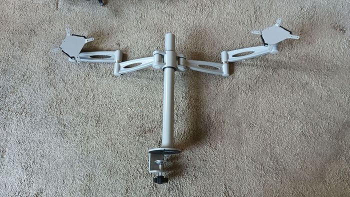 TV Monitor Dual Desk Stand.