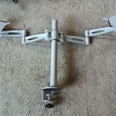 TV Monitor Dual Desk Stand.