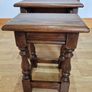 Vintage Old Charm Solid Oak Nest of 3 Tables  Tudor Style Wood Bros Image 8