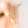 NEW SALE | Macrame Wall Hanging with LED Light,Moon Dream Catcher Woven Tapestry Bohemian Home Decor Wedding Party Ornaments Craft Gifts Image 6