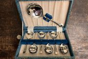 Vintage Nickel Silver Dessert Set in Box