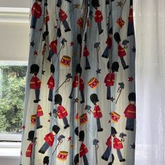 Custom made curtains and bedspread kids nursery boy