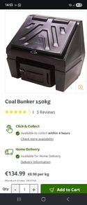 coal bunker and briquette holder