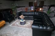 chesterfield corner sofa+anne queen armchair