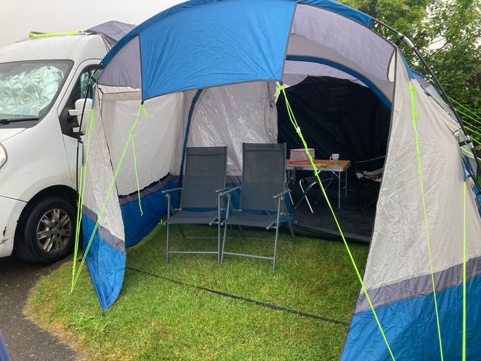 Driveaway awning