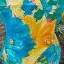 Vintage  80s 90s colourful floral blazer made in France Image 3