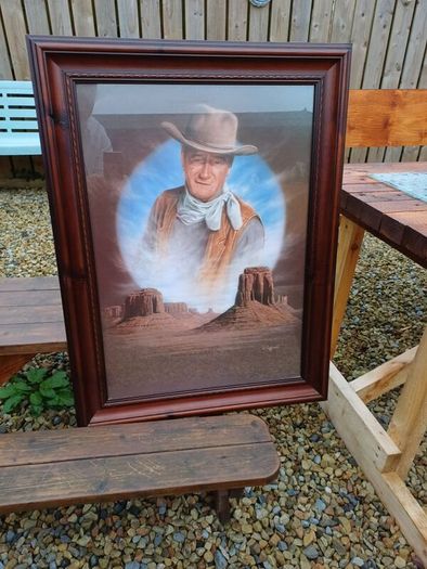 Large Vintage John Wayne Picture