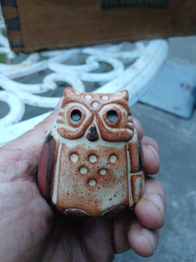 two vintage small owls
