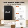 Single Door 4.0 cu.ft Safe Box with Key Lock, Password & Fingerprint, Safe Lock Box with Fireproof Bag, Key Rack, LED Light Image 5