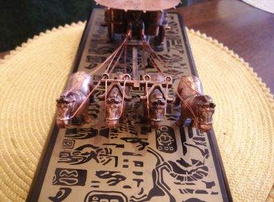 Ancient Chinese Qin Copper Bronze Chariot And Horses Model 1 Of Emperor Qin Shi Huang Gift
