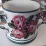 a large antique wemyss pottery ware loving cup Image 2