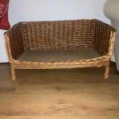 Wicker Basket Dog Bed
