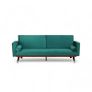 3-Seater Sofa Bed with Gold Legs , velvet Image 3