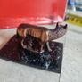 Reproduction of the Capitoline she-wolf Romulus and Remus Sculpture - from the legend of the foundation of Rome - Copper - Mid-Century Modern Image 6