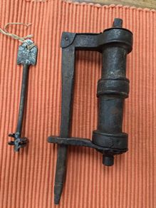 Antique pad lock