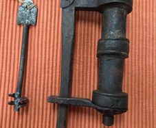 Antique pad lock