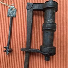 Antique pad lock