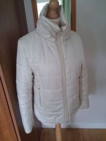 Hobbs Cream Zip Jacket Size 10