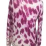 Gerard Pink & White Lightweight Long Sleeve Jumper Feather Print L Uk 14 Includes Post Image 3