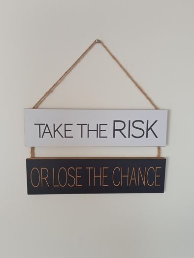 Hanging sign  size 30x18.5cm