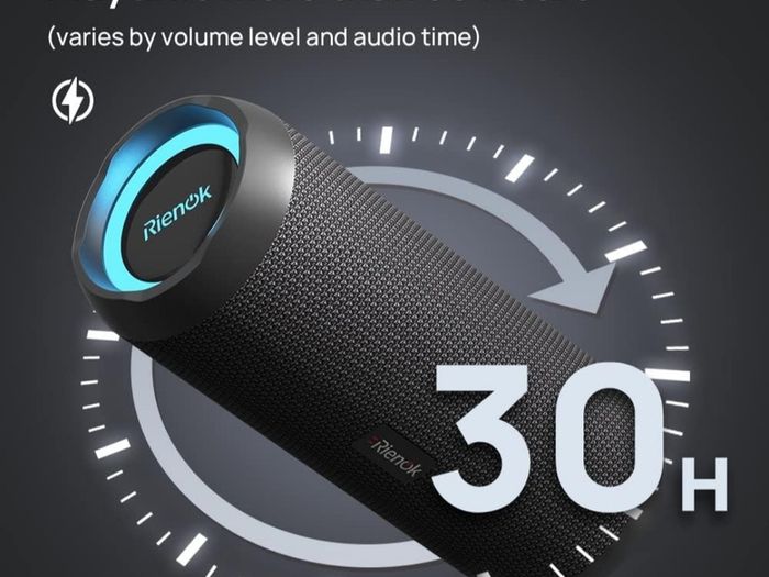 Bluetooth Speaker Portable Wireless, 30W Enhanced Bass, IPX7 Waterproof, Bluetooth 5.3, Outdoor Speaker for Travel and Sport