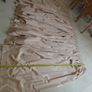 2m wide beige fully lined single curtain Image 2