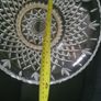 Large Killarney Irish Crystal Fruit Bowl With Metal Foot Image 5