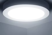 LED Ceiling Light, 18W Daylight White Ceiling Lights, 6500K Kitchen Lights Ceiling, 2100LM Cool White LED Ceiling Lights for Bedroom, Living Room, Hallway, Outside
