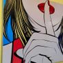 Deborah Azzopardi Ssshh Vintage Pop Art Print Image 3