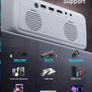 WiFi Projector with Projection Screen 1080P Full HD, 9000 Lux Portable Video 4K Projector Compatible with iphone TV Stick PS5 HDMI USB, Multimedia Home Movie Theater Projector (FREE POSTAGE) Image 5