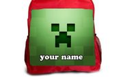 Minecraft Childrens Backpack/School/Rucksack - Can be personalised
