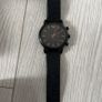 Emporio Armani Luigi Chronograph Black Dial Black Rubber Strap Watch Image 3