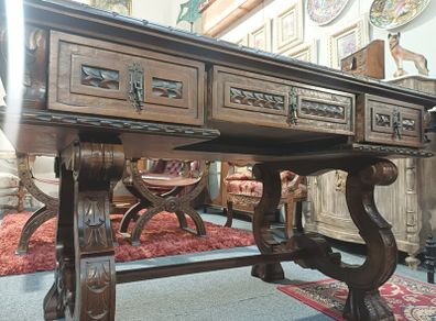 Spanish Colonial Carved Desk