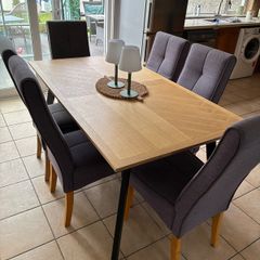 Dining table and 6 chairs