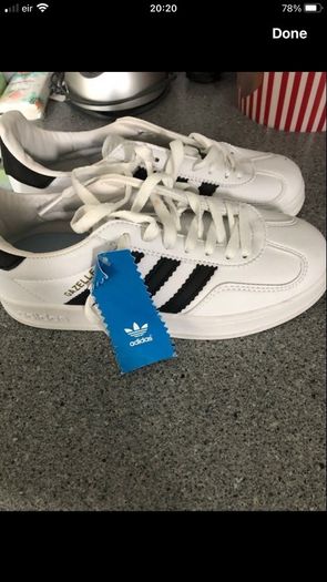 Boys new adidas trainers size 3 reduced