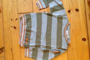 Age 4-5 Grey &amp; Green Striped Jumper
