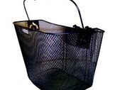 Black Mesh Basket Plastic Holder