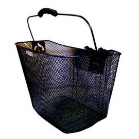 Black Mesh Basket Plastic Holder