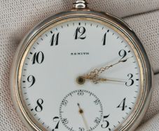 Silver ZENITH Pocket Watch  Grand Prix Paris 1900