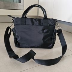 Parfois Nylon Tote Bag with Strap Black