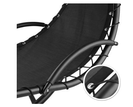 Indoor & Outdoor Hanging Lounger with Frame, Floating Lounger with Parasol