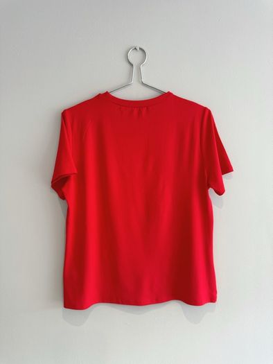 Pre Owned Red Short Sleeve Top
