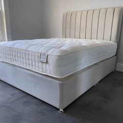Double Bed And Mattress With Headboard