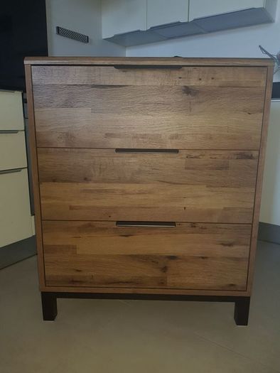 Bronx Oak Effect Corner Chest of Drawers Next