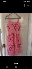 Pink flower dress size 10