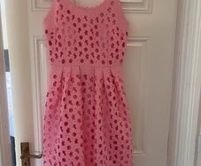 Pink flower dress size 10